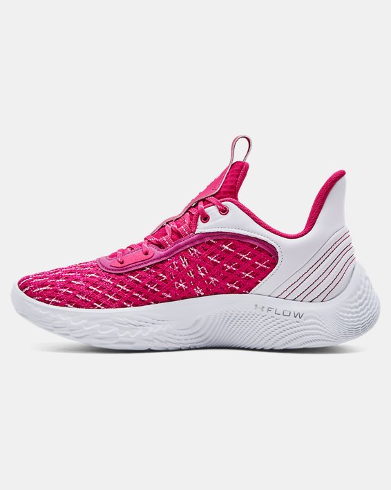Unisex Curry Flow 9 Team Basketball Shoes, Pink, pdpMainDesktop image number 1